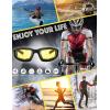 imageMotorcycle Riding Glasses Padded Frame Lens Block 100 UVBUVB for Outdoor Activity Sport1401matte Black