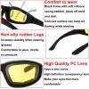 imageMotorcycle Riding Glasses Padded Frame Lens Block 100 UVBUVB for Outdoor Activity Sport1402shiny Black
