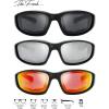 imageMotorcycle Riding Glasses Padded Frame Lens Block 100 UVBUVB for Outdoor Activity Sport1404shiny Black