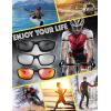 imageMotorcycle Riding Glasses Padded Frame Lens Block 100 UVBUVB for Outdoor Activity Sport1404shiny Black