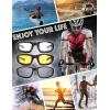 imageMotorcycle Riding Glasses Padded Frame Lens Block 100 UVBUVB for Outdoor Activity Sport1405matte Black
