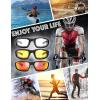 imageMotorcycle Riding Glasses Padded Frame Lens Block 100 UVBUVB for Outdoor Activity Sport1407matte Black