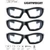 imageMotorcycle Riding Glasses Padded Frame Lens Block 100 UVBUVB for Outdoor Activity Sport22black