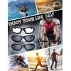 imageMotorcycle Riding Glasses Padded Frame Lens Block 100 UVBUVB for Outdoor Activity Sport23shiny Black