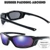 imageMotorcycle Riding Glasses Padded Frame Lens Block 100 UVBUVB for Outdoor Activity Sport24black