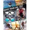 imageMotorcycle Riding Glasses Padded Frame Lens Block 100 UVBUVB for Outdoor Activity Sport25shiny Black