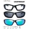 imageMotorcycle Riding Glasses Padded Frame Lens Block 100 UVBUVB for Outdoor Activity Sport25shiny Black