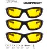 imageMotorcycle Riding Glasses Padded Frame Lens Block 100 UVBUVB for Outdoor Activity Sport27black