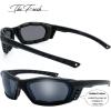 imageMotorcycle Riding Glasses Padded Frame Lens Block 100 UVBUVB for Outdoor Activity Sport5matte Black