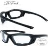imageMotorcycle Riding Glasses Padded Frame Lens Block 100 UVBUVB for Outdoor Activity Sport5matte Black