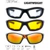 imageMotorcycle Riding Glasses Padded Frame Lens Block 100 UVBUVB for Outdoor Activity Sport8matte Black  Tortoise