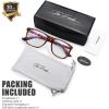 imageThe Fresh Blue Light Blocking Glasses Aviator Frame Anti Blue Ray Computer Game Glasses for Teens Men Women BAV301 GoldB2302 Demi