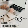imageThe Fresh Blue Light Blocking Glasses Aviator Frame Anti Blue Ray Computer Game Glasses for Teens Men Women BAV301 GoldB621801 Black
