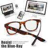 imageThe Fresh Blue Light Blocking Glasses Aviator Frame Anti Blue Ray Computer Game Glasses for Teens Men Women BAV301 GoldB884302 Demi