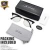 imageThe Fresh Blue Light Blocking Glasses Aviator Frame Anti Blue Ray Computer Game Glasses for Teens Men Women BAV301 GoldB932901 Black
