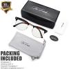imageThe Fresh Blue Light Blocking Glasses Aviator Frame Anti Blue Ray Computer Game Glasses for Teens Men Women BAV301 GoldB932902 Demi