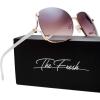 imageThe Fresh Classic Crystal Elegant Women Beauty Design Sunglasses Gift BoxL122gold