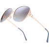 imageThe Fresh Classic Crystal Elegant Women Beauty Design Sunglasses Gift BoxL154gold