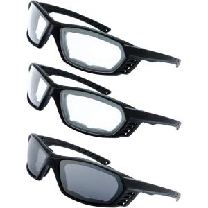 imageMotorcycle Riding Glasses Padded Frame Lens Block 100 UVBUVB for Outdoor Activity Sport20black