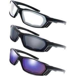 imageMotorcycle Riding Glasses Padded Frame Lens Block 100 UVBUVB for Outdoor Activity Sport24black