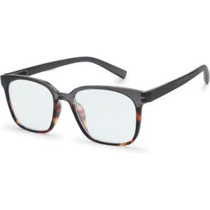 imageThe Fresh Blue Light Blocking Glasses Aviator Frame Anti Blue Ray Computer Game Glasses for Teens Men Women BAV301 GoldB622702 Crystal Grey Demi