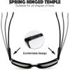 image2 Pack Black ampamp Tortoise Reading Glasses Timeless Look Crystal Clear Vision Spring Hinge Arms Gift Box Package 15X