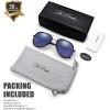 imageGothic Steampunk Side Shield Goggles Retro Round Sunglasses For Men Women  Exquisite Packaging620404gun GreyBlack