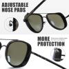 imageGothic Steampunk Side Shield Goggles Retro Round Sunglasses For Men Women  Exquisite Packaging620404gun GreyBlack