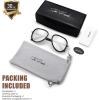 imageGothic Steampunk Side Shield Goggles Retro Round Sunglasses For Men Women  Exquisite Packaging620405silverBlack