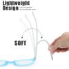 imageKids Blue Light Blocking Glasses Silicone Flexible TR90 Frame Computer Gaming TV Phone Glasses for Boys Girls Age 314 312 yrOld B0303 Pink BlueB0302 Blue  White