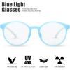 imageKids Blue Light Blocking Glasses Silicone Flexible TR90 Frame Computer Gaming TV Phone Glasses for Boys Girls Age 314 312 yrOld B0303 Pink BlueB0302 Blue  White