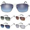 imageLightweight Beach Rectangular Metal Sunglasses UV400 Protection  Gift Box Packaged04silver