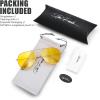 imageMen Women Driving Polarized HD Sight Night Vision Driving AntiGlare Glasses Yellow Lens Frame Ultra Light125bgold