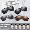 imageMens New Safaris Aviator Sunglasses  Gift Box Package1 Shiny Black