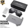 imageMens New Safaris Aviator Sunglasses  Gift Box Package2 Matte Black