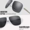 imageMens New Safaris Aviator Sunglasses  Gift Box Package3 Shiny White