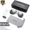 imageMens New Safaris Aviator Sunglasses  Gift Box Package3 Shiny White
