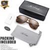imageMens New Safaris Aviator Sunglasses  Gift Box Package4 Shiny Tortoise
