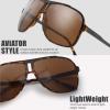 imageMens New Safaris Aviator Sunglasses  Gift Box Package4 Shiny Tortoise