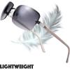 imageMinimalist Semirimless Rectangular Sunglasses for Men Women  Exquisite Packaging602gun Grey Crystal Grey Temple