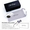imageMinimalist Semirimless Rectangular Sunglasses for Men Women  Exquisite Packaging605bsiver Light Blue Temple