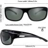 imagePolarized Sports Sunglasses for Men Women Baseball Running Cycling Fishing Driving Golf Softball Hiking Sun Glasses2shiny Black  G15 Green