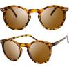 imagePolarized Sunglasses for Women Vintage Retro Round Lens  Pillow Box Package2tortoise