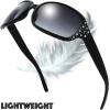 imagePolarized Trendy Classic Women Hot Fashion Rhinestones Sunglasses  Exquisite Packaging01black