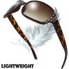 imagePolarized Trendy Classic Women Hot Fashion Rhinestones Sunglasses  Exquisite Packaging02leopard Print