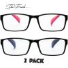 imageThe Fresh 2 Pack Computer Reading Glasses Against Eye Strain Fatigue Dry Eyes Anti Blue Light Glare