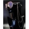imageThe Fresh Classic Aviator Frame Light Color Lens XL Oversized Sunglasses Gift Box14rose Gold