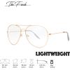 imageThe Fresh Classic Aviator Frame Light Color Lens XL Oversized Sunglasses Gift Box14rose Gold