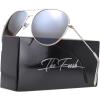 imageThe Fresh Classic Aviator Frame Light Color Lens XL Oversized Sunglasses Gift Box21silver