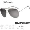 imageThe Fresh Classic Aviator Frame Light Color Lens XL Oversized Sunglasses Gift Box21silver